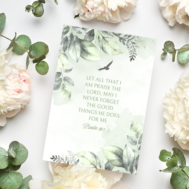 Let All That I Am Praise the Lord Psalm 103:2  Card (Creator Uploaded)