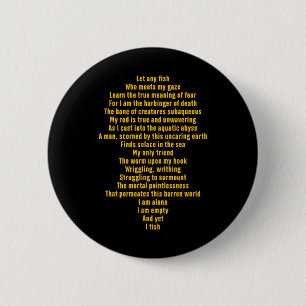 Let Any Fish Who Meets My Gaze Funny Quote 6 Cm Round Badge