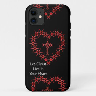 LET CHRIST LIVE IN YOUR HEART iPhone 11 CASE