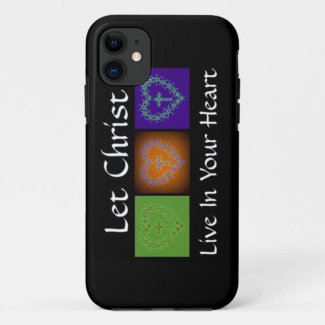 LET CHRIST LIVE IN YOUR HEART Case-Mate iPhone CASE (Back)