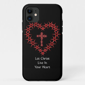 LET CHRIST LIVE IN YOUR HEART iPhone 11 CASE