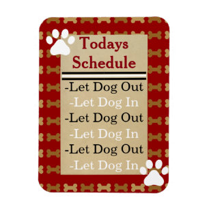 Let Dog Out-Let Dog In Magnet