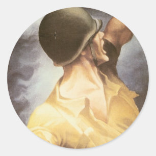 Let 'Em Have it - Buy War Bonds Classic Round Sticker