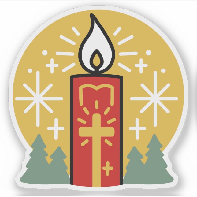 Let Faith Be Your Brightest Star Candle Art (Front)