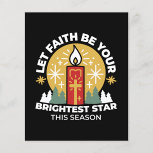 Let Faith Be Your Brightest Star Candle Art Flyer