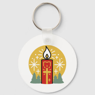 Let Faith Be Your Brightest Star Candle Art Key Ring