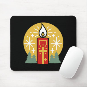 Let Faith Be Your Brightest Star Candle Art Mouse Mat