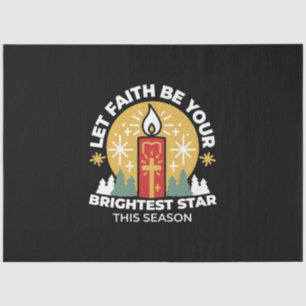 Let Faith Be Your Brightest Star Candle Art Tissue Paper