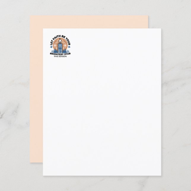 Let Faith Shine Bright: Winter Theme (Front/Back)