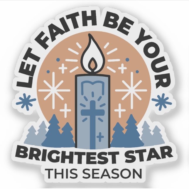 Let Faith Shine Bright: Winter Theme (Front)