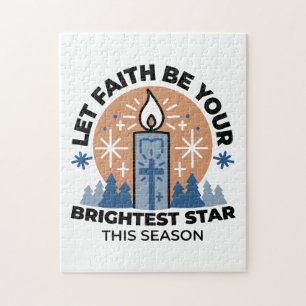 Let Faith Shine Bright: Winter Theme Jigsaw Puzzle