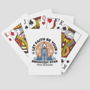 Let Faith Shine Bright: Winter Theme Playing Cards