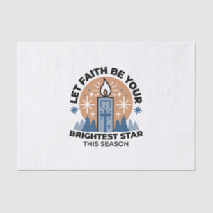 Let Faith Shine Bright: Winter Theme Tissue Paper