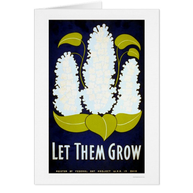 Let Flower Grow 1938 WPA (Front)