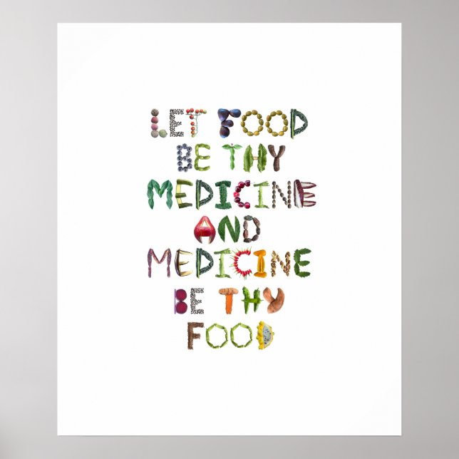 Let Food Be Thy Medicine and Medicine be Thy Food  Poster (Front)