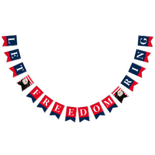 Let Freedom Ring Bald Eagle American Independence Bunting