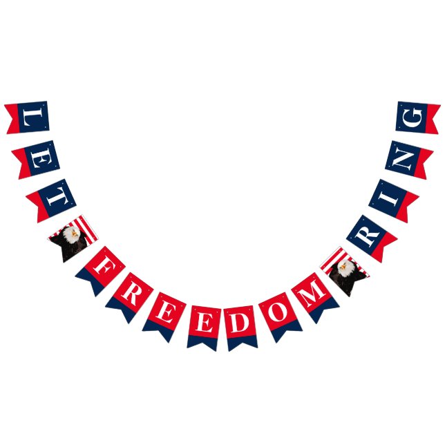 Let Freedom Ring Bald Eagle American Independence Bunting (All)