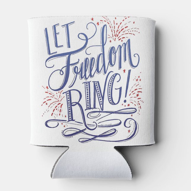 Let Freedom Ring Can Cooler (Back)