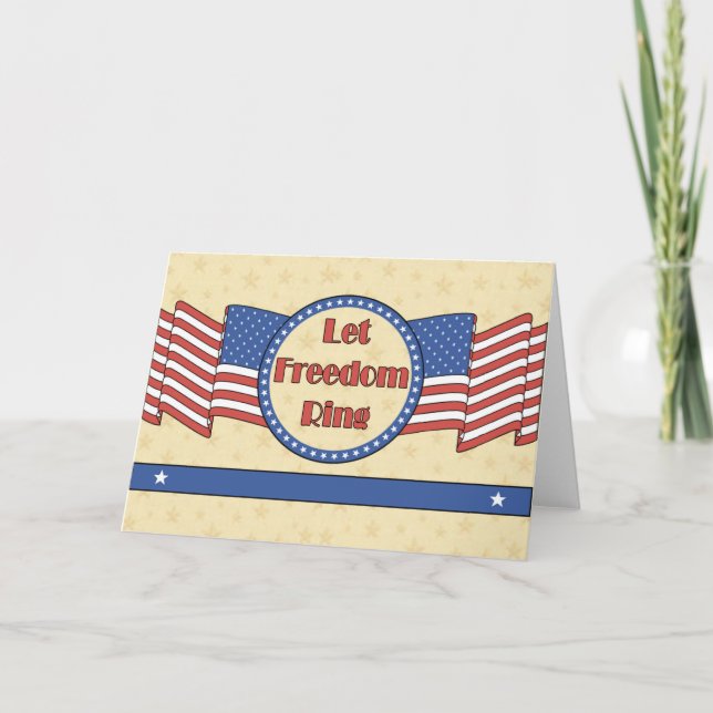 Let Freedom Ring Card (Front)