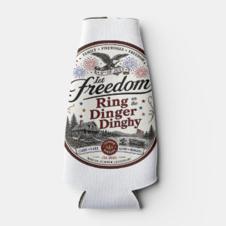 Let Freedom Ring Ding Dinghy Yuenger Dinger's 4th  Bottle Cooler