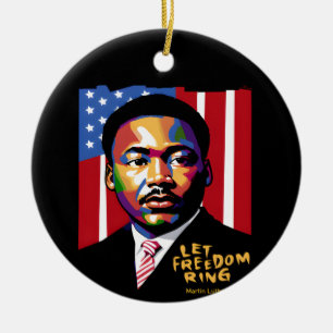Let Freedom Ring Funny Quote Ceramic Tree Decoration