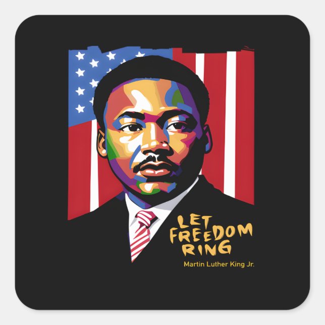 Let Freedom Ring Funny Quote Square Sticker (Front)