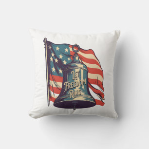 Let Freedom Ring Funny Sloth Cushion
