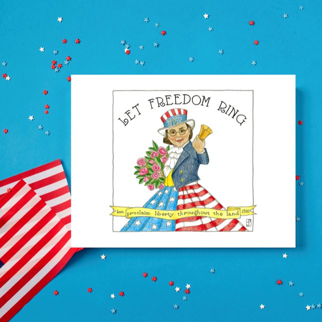 Let Freedom Ring Inspirational Postcard (Creator Uploaded)