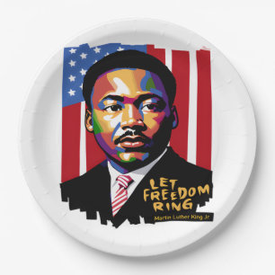 Let Freedom Ring, MLK Quote, Black History Paper Plate