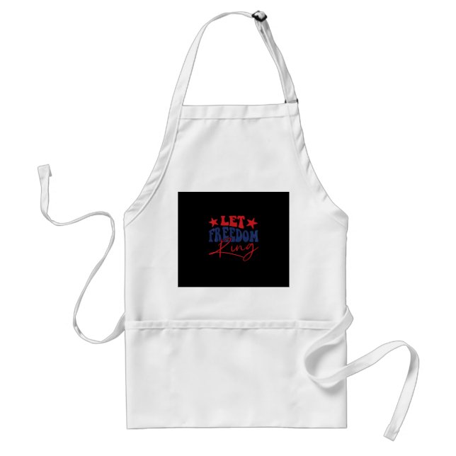 Let Freedom Ring Retro Vintage Standard Apron (Front)