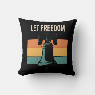 Let Freedom Ring Sunset Bell Cushion