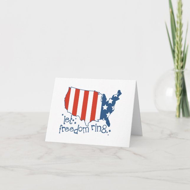 Let Freedom Ring Thank You Card (Front)