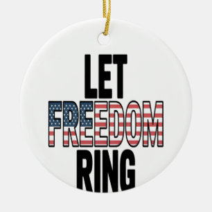 Let Freedom Ring Viral Sloth Ceramic Tree Decoration