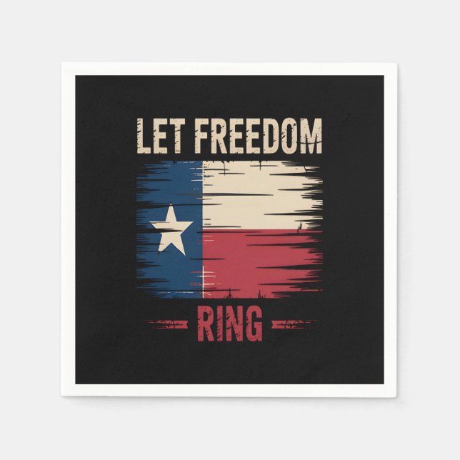 Let Freedom Ring Viral Sloth Napkin (Front)