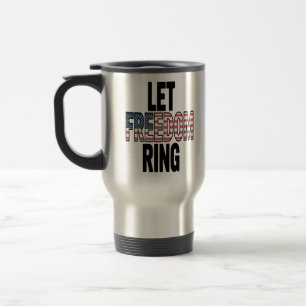 Let Freedom Ring Viral Sloth Travel Mug