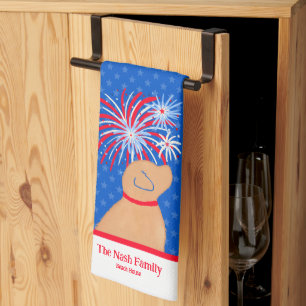 Let Freedom Ring Yellow Dog Kitchen Towel