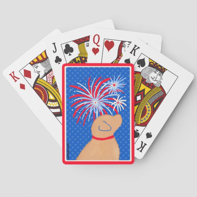 Let Freedom Ring Yellow Dog Playing Cards (Back)