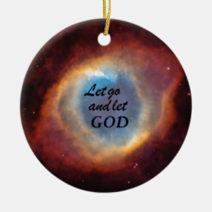 "Let Go and Let God" Ceramic Tree Decoration