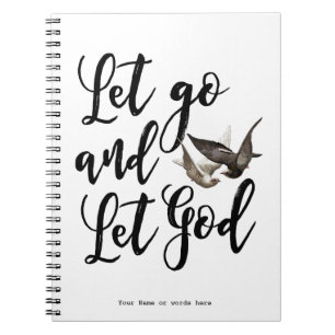 Let go and let God notebook journal