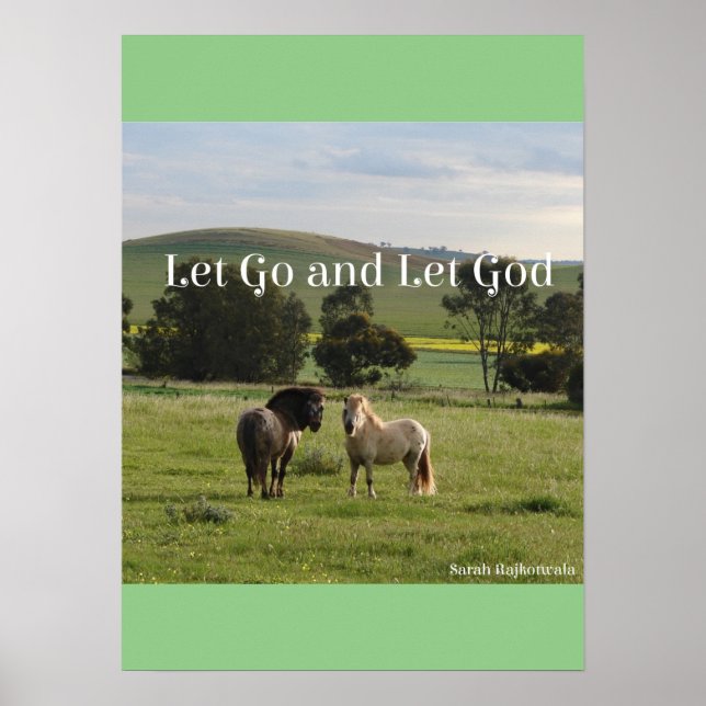 Let Go and Let God Pony Ponies Poster (Front)