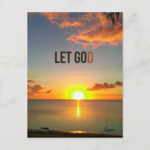 Let Go and Let God, Saipan Sunset postcard
