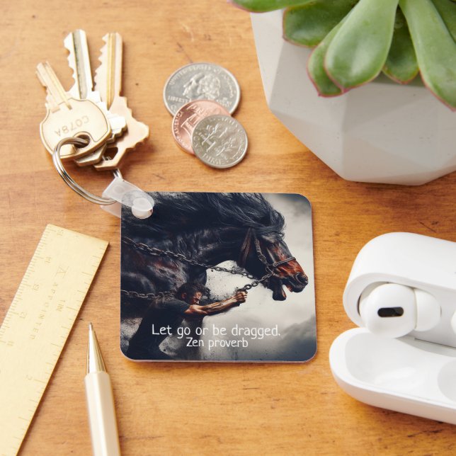 "Let Go" and Powerful Horse Key Ring (Desk)