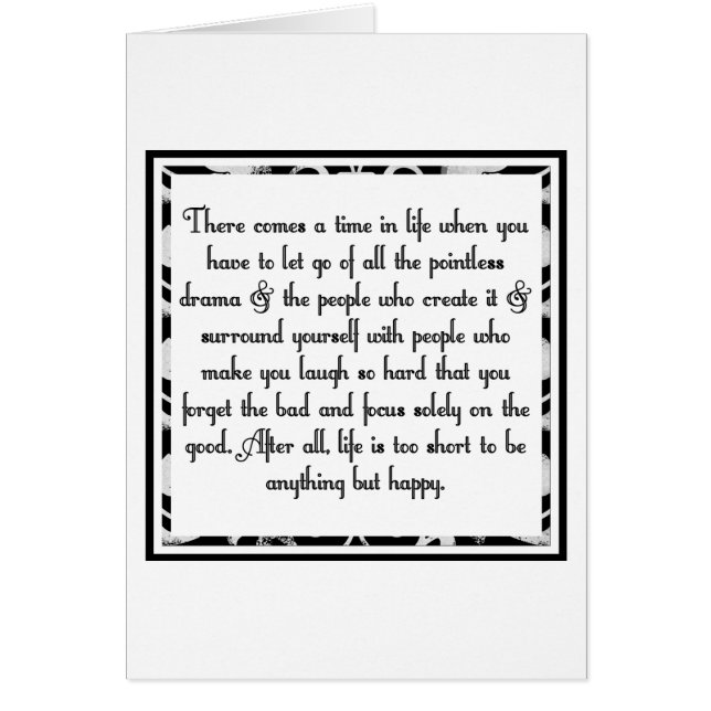 Let go of drama (Front)