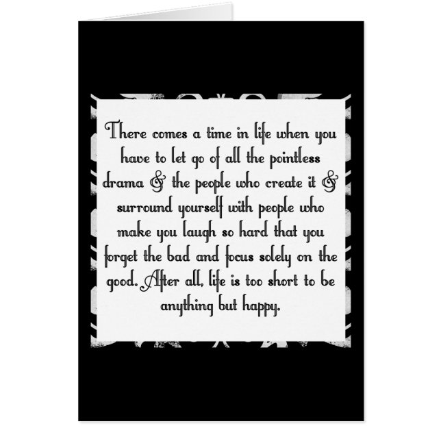 Let go of drama (Front)