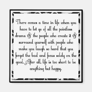 Let go of drama magnet