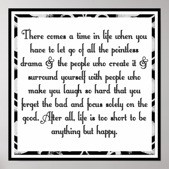 Let go of drama poster (Front)