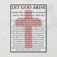 Let God Arise Orthodox prayer card