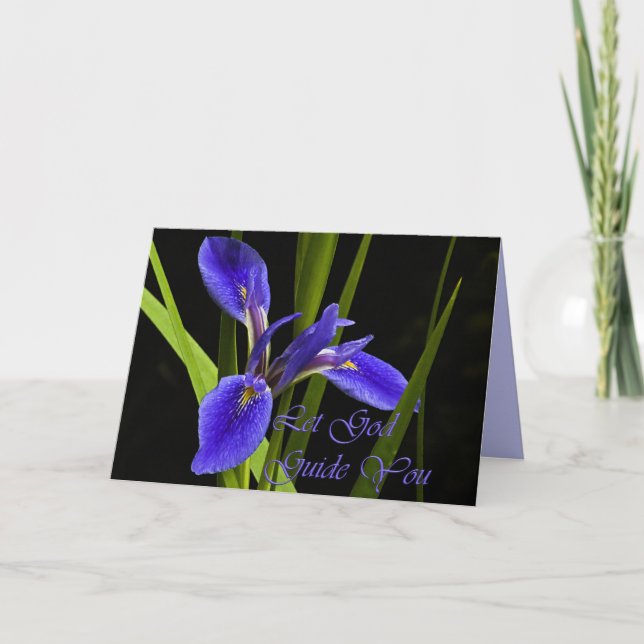 Let God Guide You Iris Card (Front)
