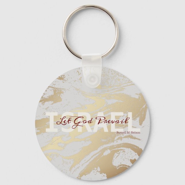 Let God Prevail, Russell M Nelson Conference Quote Key Ring (Front)