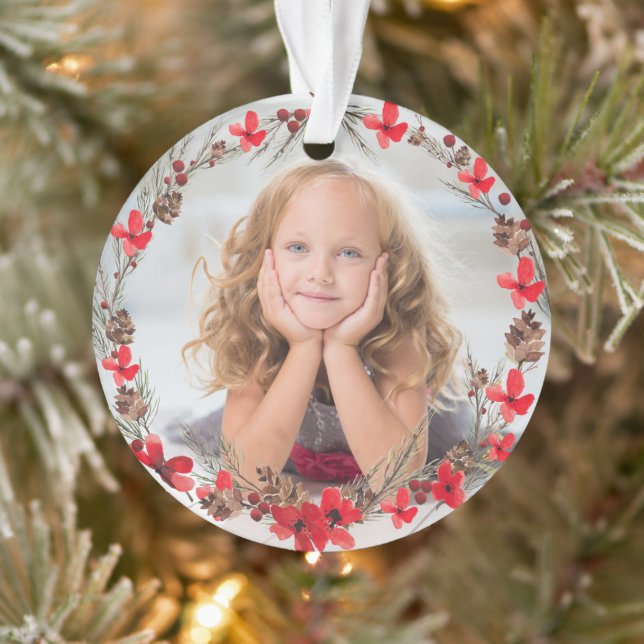 Let Heaven And Nature Sing - Personalised Photo   Ornament (Tree)